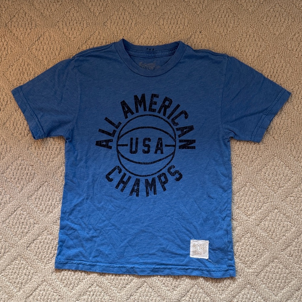 Original Retro Brand Blue "All American Champs" Tee